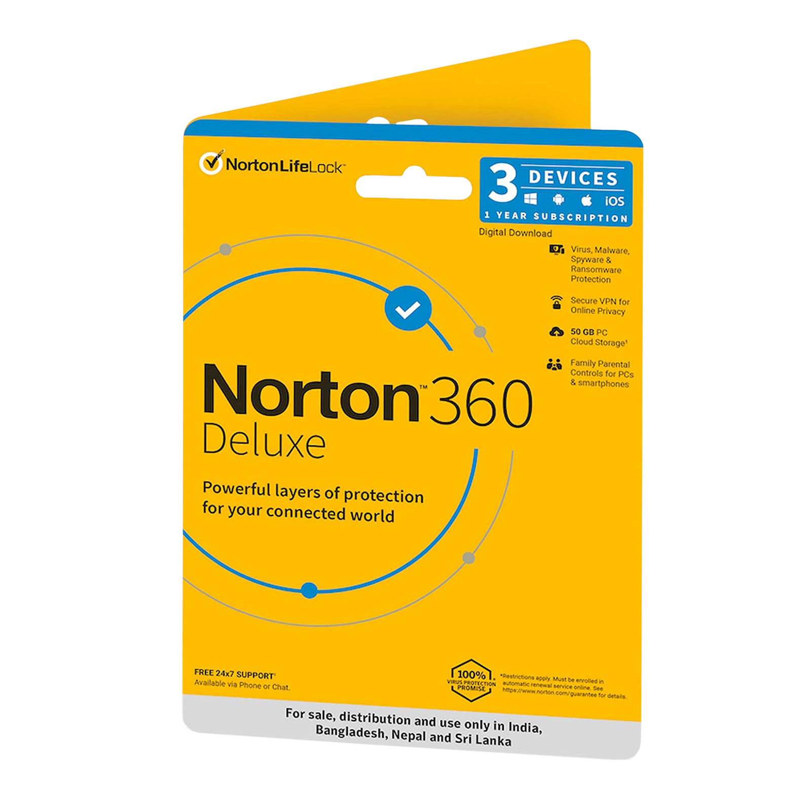 Buy Norton 360 Deluxe Antivirus (3 Device, 1 Year) Online Croma